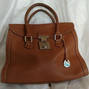 Vintage Dooney and Bourke mediu domed flap satchel